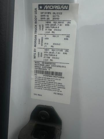 2022 Ford Super Duty F-650 Morgan Body 20-foot Dry Freight VSD box