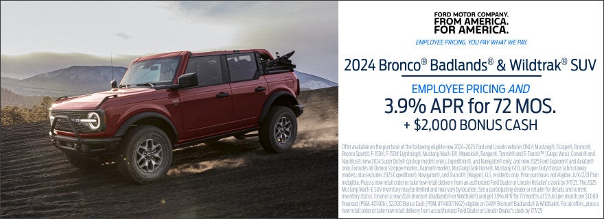 2024 Bronco Badlands & Wildtrak